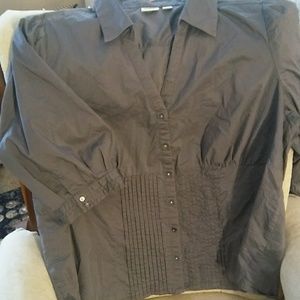 Cato Woman grey button down